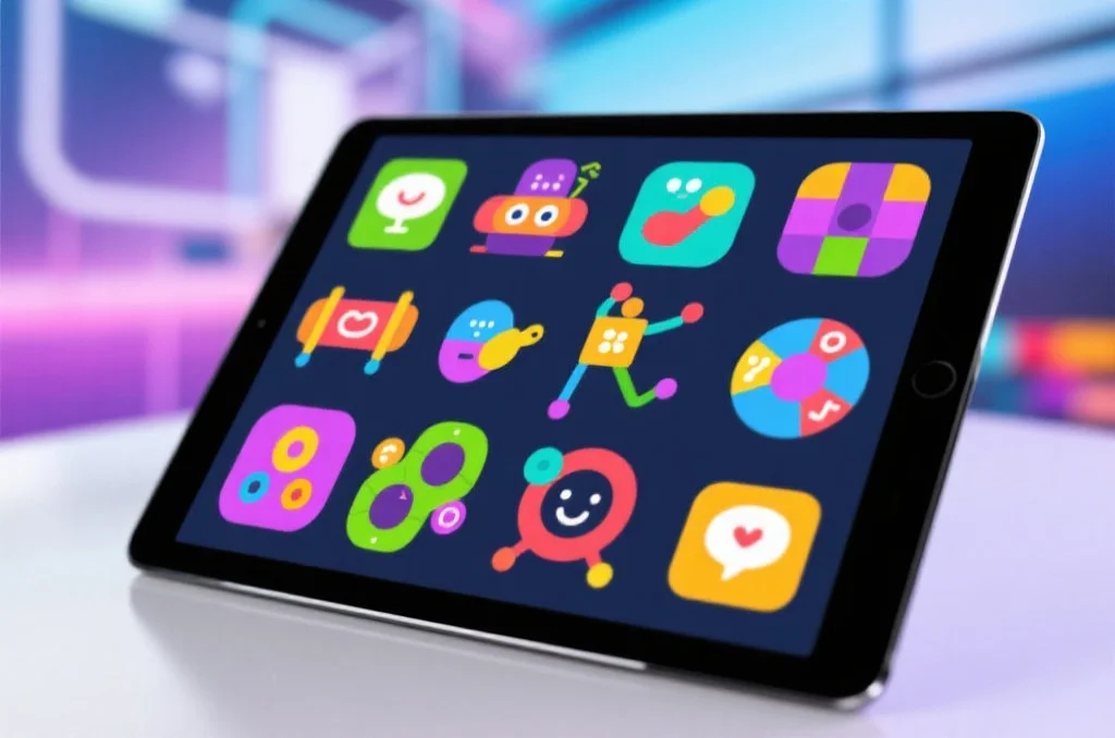 蓝狮娱乐应用中丰富多彩的休闲游戏和互动活动图标